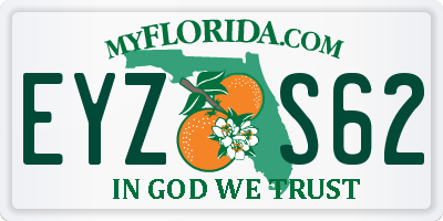 FL license plate EYZS62