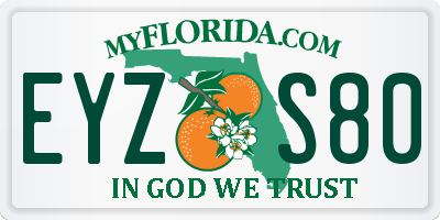 FL license plate EYZS80
