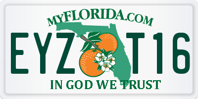 FL license plate EYZT16