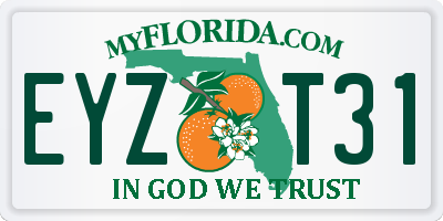 FL license plate EYZT31