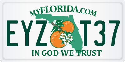 FL license plate EYZT37