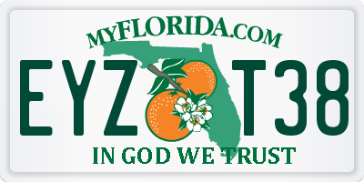 FL license plate EYZT38