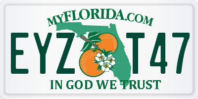 FL license plate EYZT47