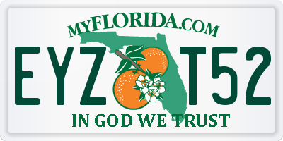 FL license plate EYZT52