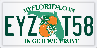 FL license plate EYZT58
