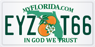 FL license plate EYZT66