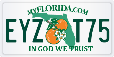 FL license plate EYZT75