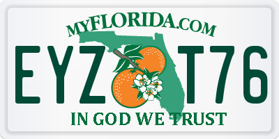 FL license plate EYZT76