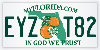 FL license plate EYZT82