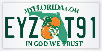 FL license plate EYZT91