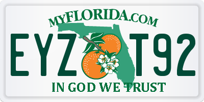FL license plate EYZT92