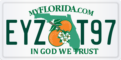 FL license plate EYZT97