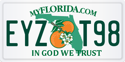 FL license plate EYZT98