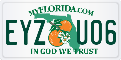 FL license plate EYZU06
