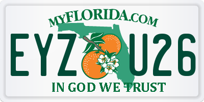 FL license plate EYZU26