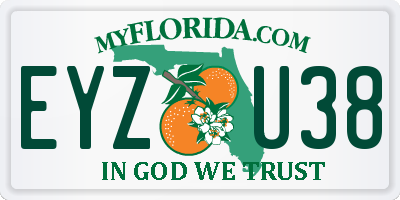 FL license plate EYZU38