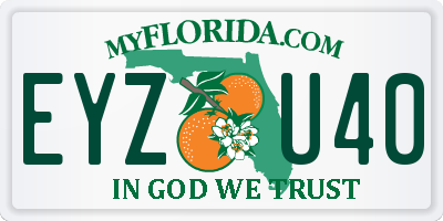 FL license plate EYZU40