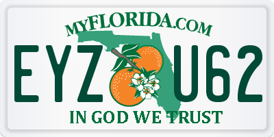 FL license plate EYZU62