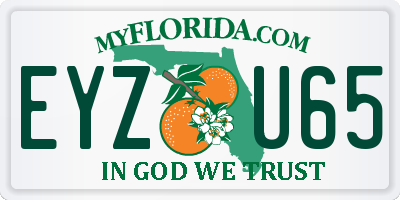FL license plate EYZU65