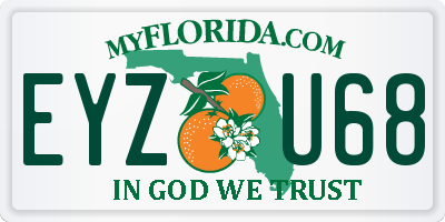 FL license plate EYZU68