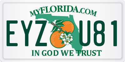 FL license plate EYZU81