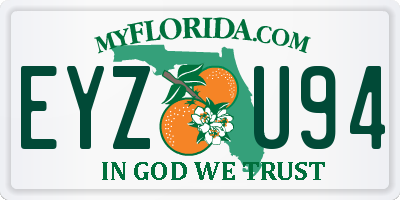 FL license plate EYZU94