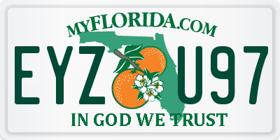 FL license plate EYZU97