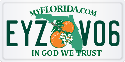FL license plate EYZV06