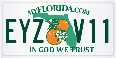 FL license plate EYZV11