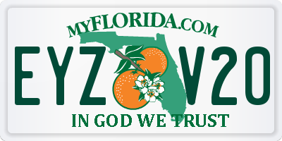 FL license plate EYZV20