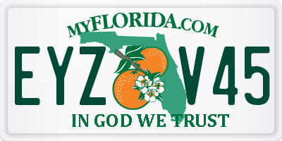 FL license plate EYZV45