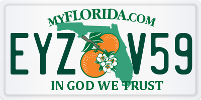 FL license plate EYZV59