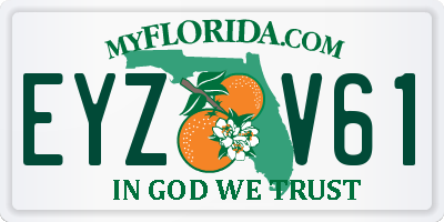 FL license plate EYZV61