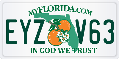 FL license plate EYZV63