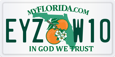 FL license plate EYZW10