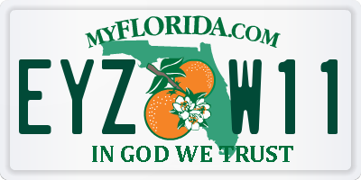 FL license plate EYZW11