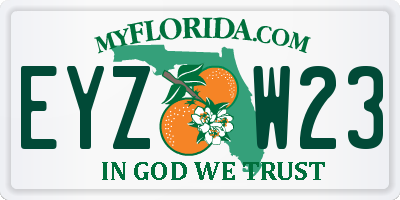 FL license plate EYZW23