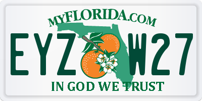 FL license plate EYZW27
