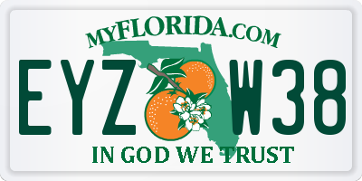 FL license plate EYZW38