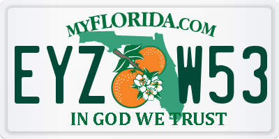 FL license plate EYZW53