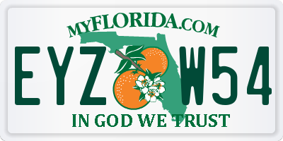FL license plate EYZW54