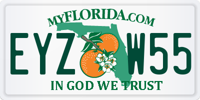FL license plate EYZW55