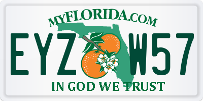 FL license plate EYZW57