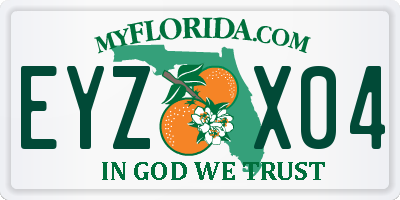 FL license plate EYZX04