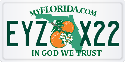FL license plate EYZX22