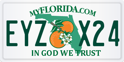 FL license plate EYZX24