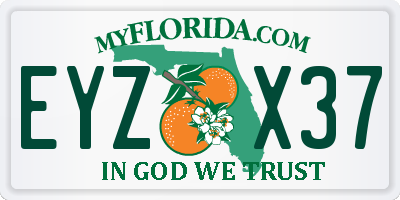 FL license plate EYZX37