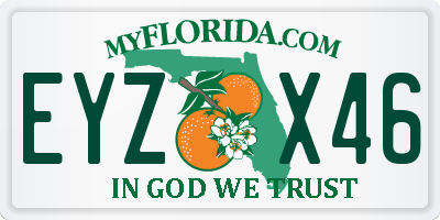 FL license plate EYZX46
