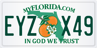 FL license plate EYZX49