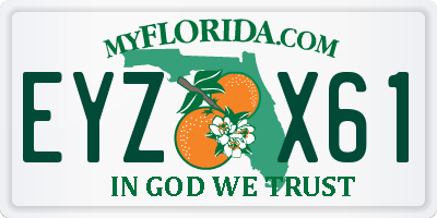 FL license plate EYZX61